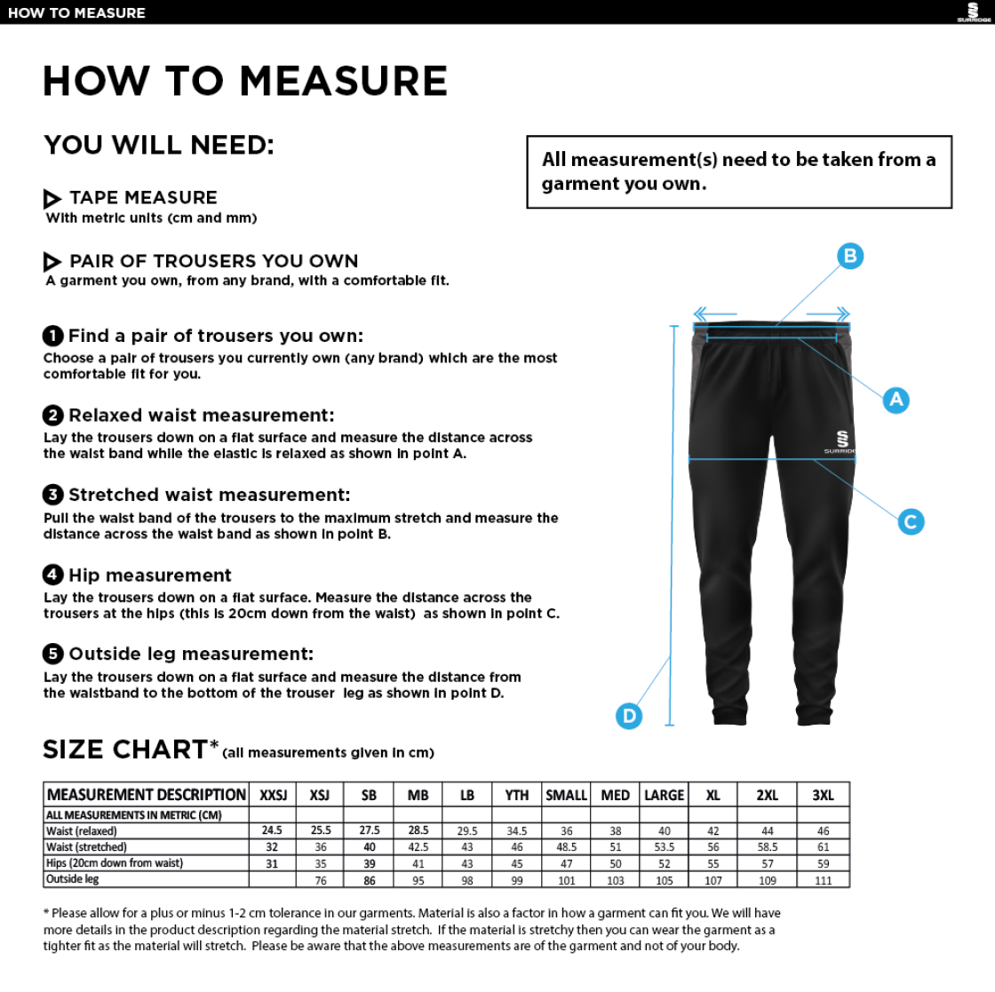 FINCHFIELD HOCKEY CLUB SKINNY PANT - Size Guide